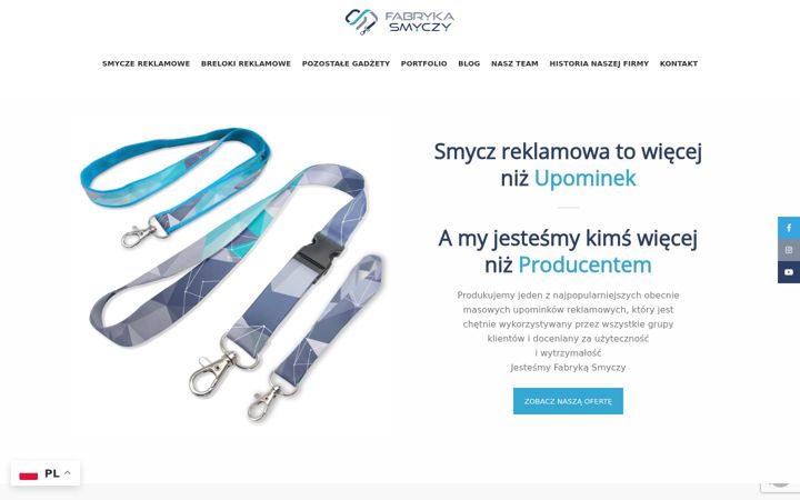 Screenshot of fabrykasmyczy.pl