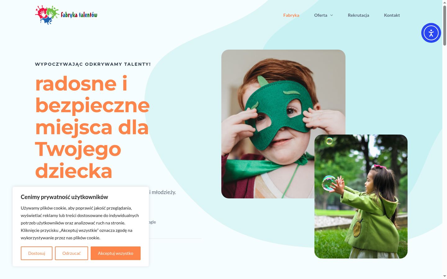 Zrzut ekranu banera zgody wyświetlanego przed jakąkolwiek interakcją