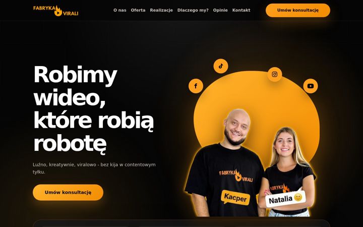 Screenshot of fabrykavirali.pl