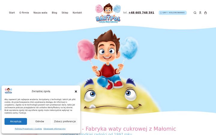 Screenshot of fabrykawatycukrowej.pl