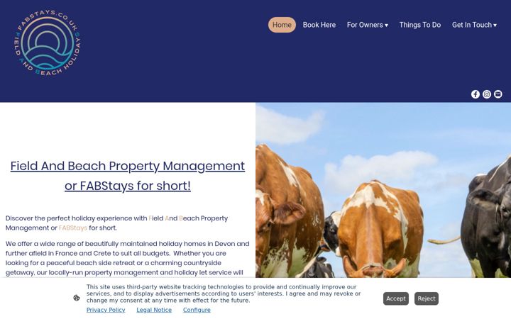 Screenshot of fabstays.co.uk