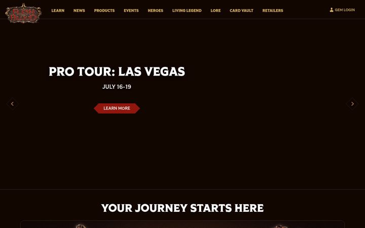 Screenshot of fabtcg.com