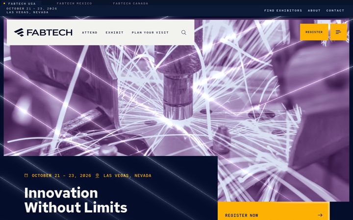 Screenshot of fabtechexpo.com