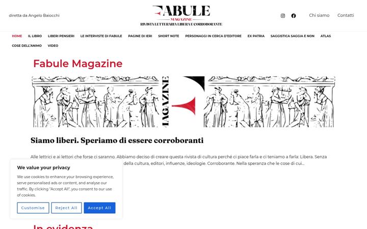 Screenshot of fabulemagazine.it