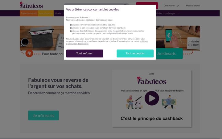 Screenshot of fabuleos.fr