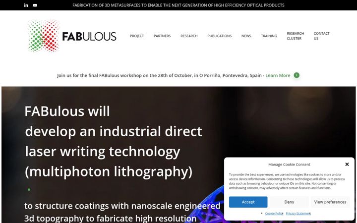 Screenshot of fabulous3d.eu