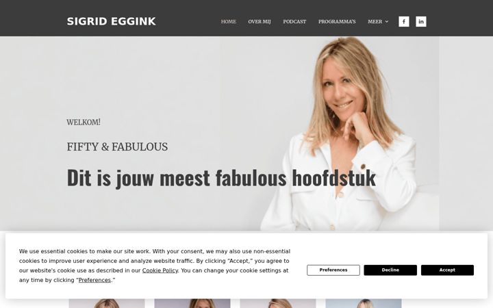 Screenshot of fabulousfifty.nl