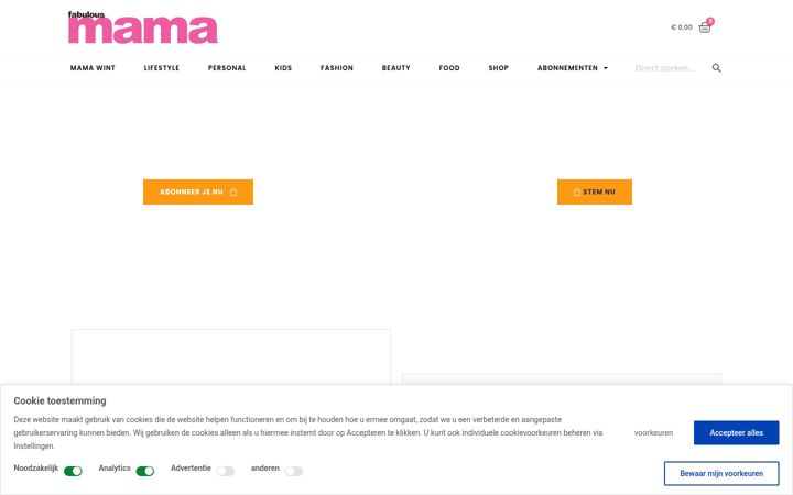 Screenshot of fabulousmama.nl