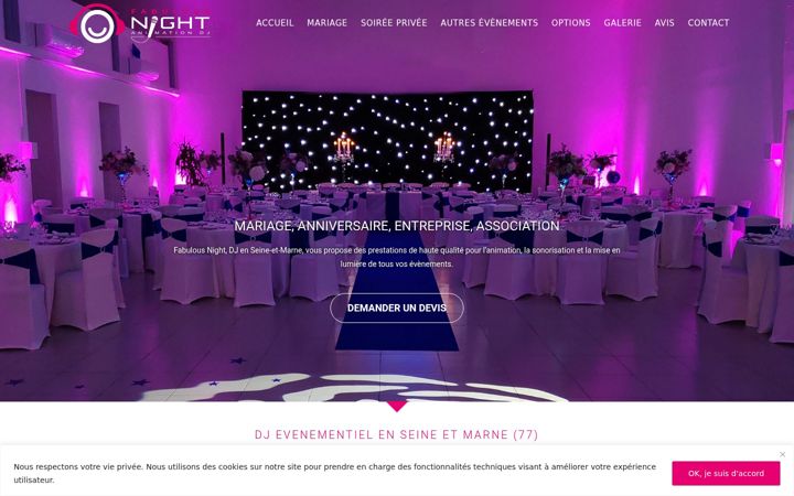 Screenshot of fabulousnight.fr