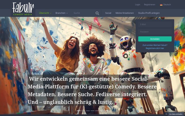 Screenshot of fabulr.de