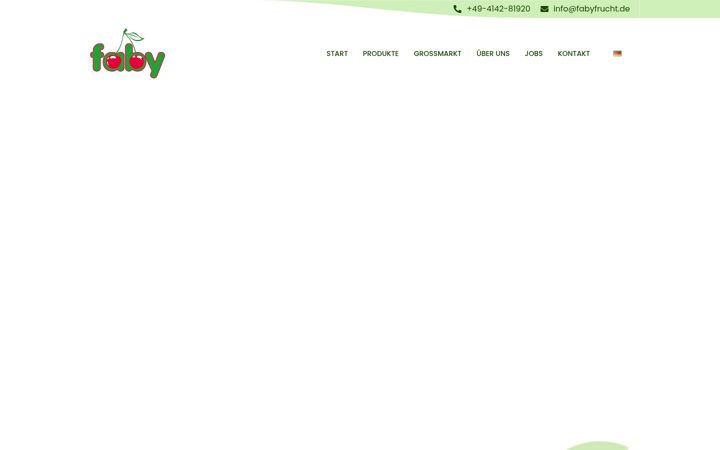 Screenshot of faby-frucht.de