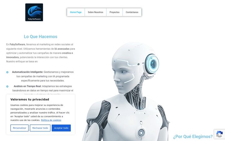Screenshot of fabysoftware.com