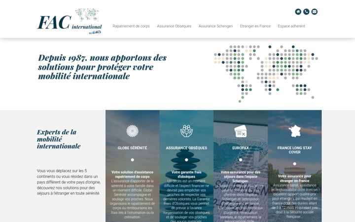 Screenshot of fac-international.com