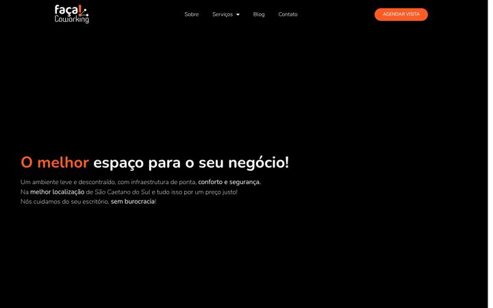 Snímek obrazovky facacoworking.com.br
