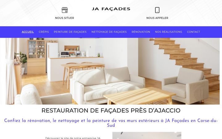 Screenshot of facade-ajaccio.fr