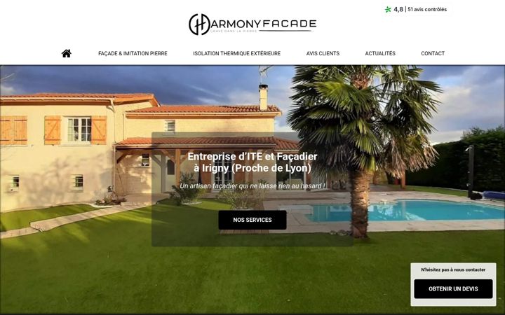 Screenshot of facade-harmony.fr