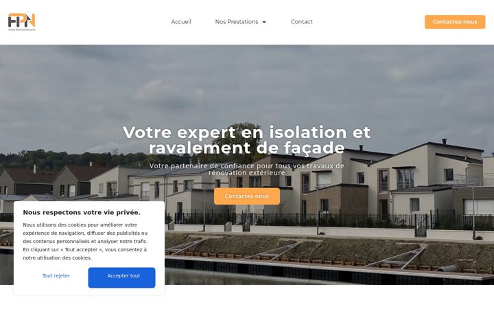 Screenshot of facadeparisiennenormande.fr