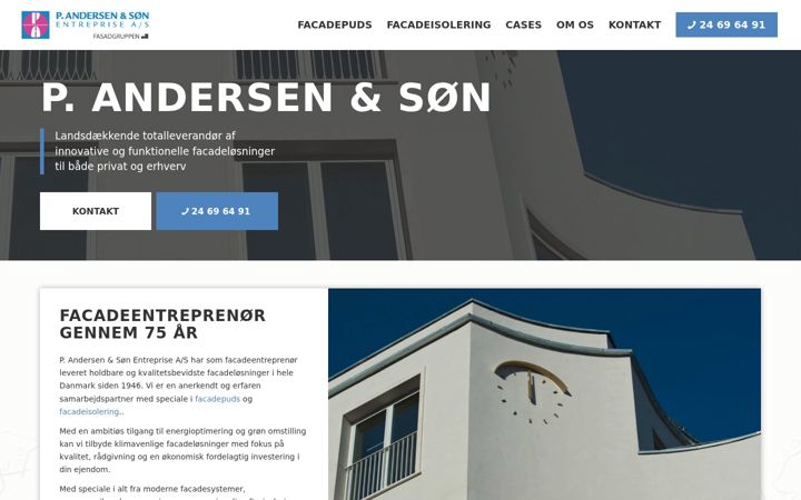 Screenshot of facadepuds.dk