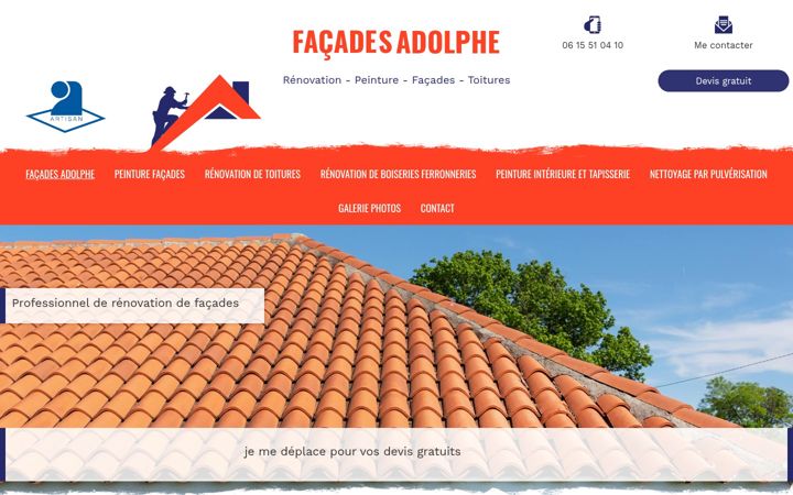 Screenshot of facades-adolphe.fr