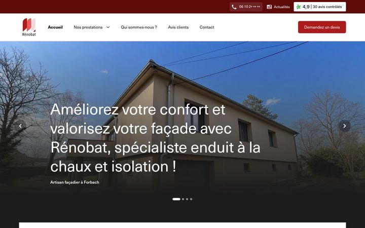 Screenshot of facades-renobat.fr