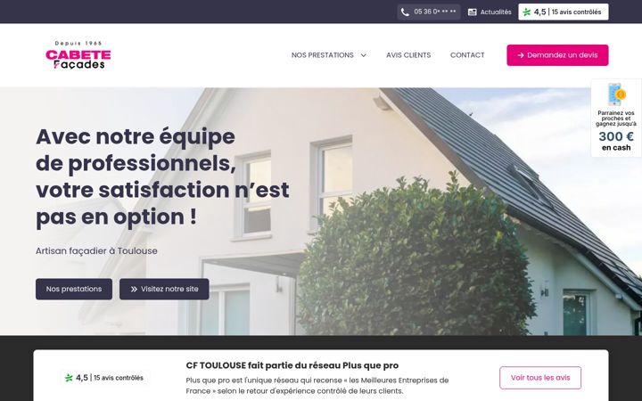 Screenshot of facades-toulouse.fr