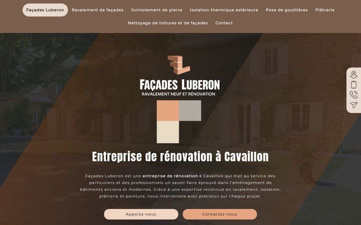 Screenshot of facadesluberon.fr