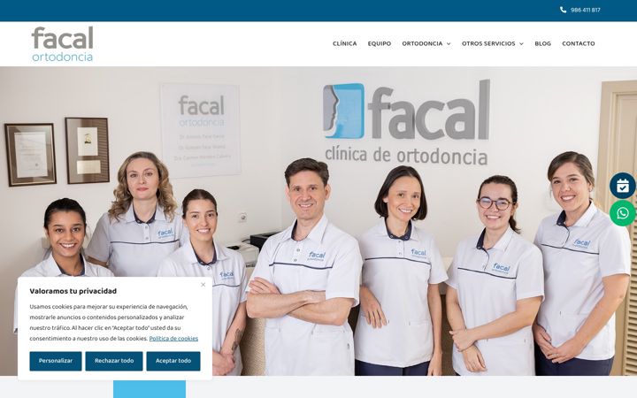Screenshot of facalortodoncia.com