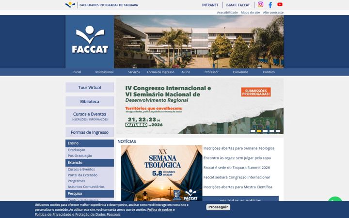 Screenshot of faccat.br