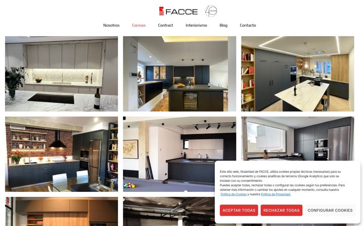 Screenshot of facce.es