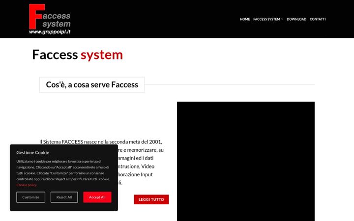 Screenshot of faccess.it