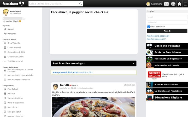 Screenshot of facciabuco.com