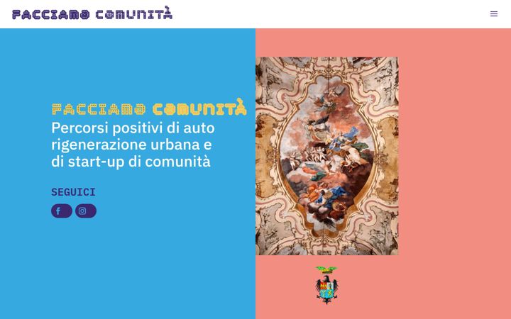 Screenshot of facciamocomunita.eu