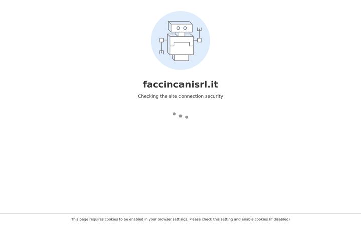 Screenshot of faccincanisrl.it