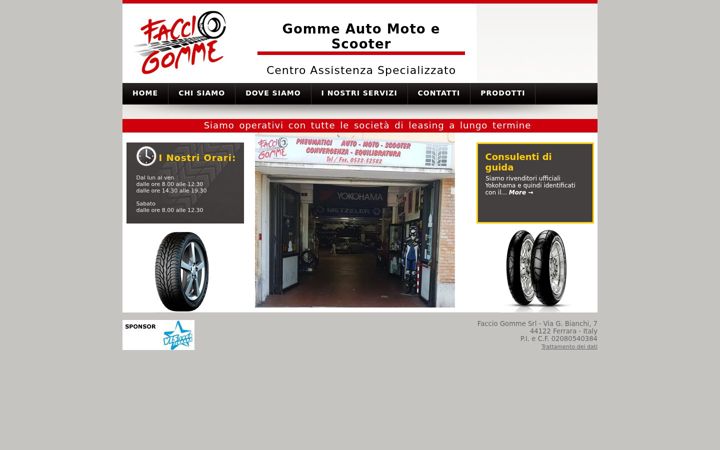 Screenshot of facciogomme.it