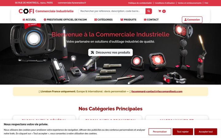 Screenshot of faccomardtools.com