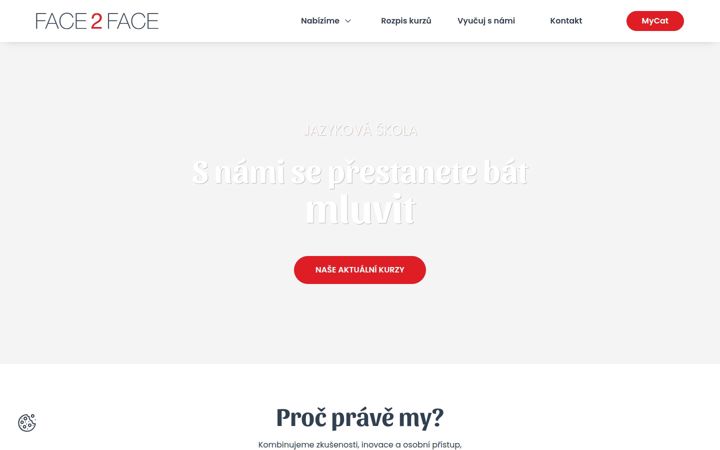 Screenshot of face2face.cz