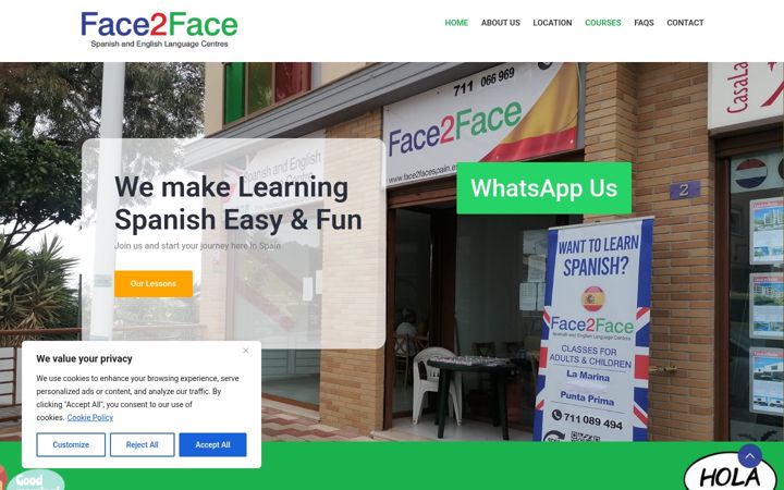 Screenshot of face2facespain.es