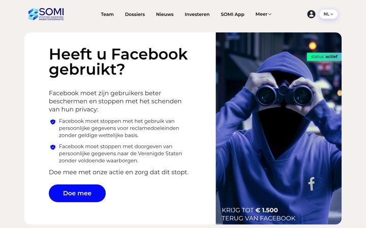 Screenshot of facebookleak.org