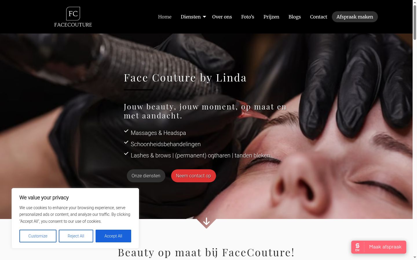 Screenshot tal-banner tal-kunsens muri qabel kwalunkwe interazzjoni