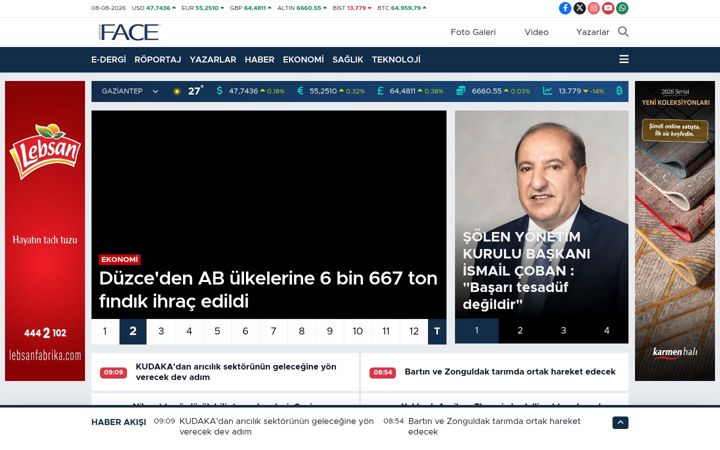 Screenshot of facedergisi.com