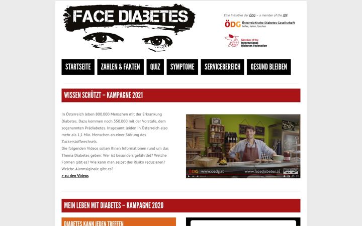 Screenshot of facediabetes.at