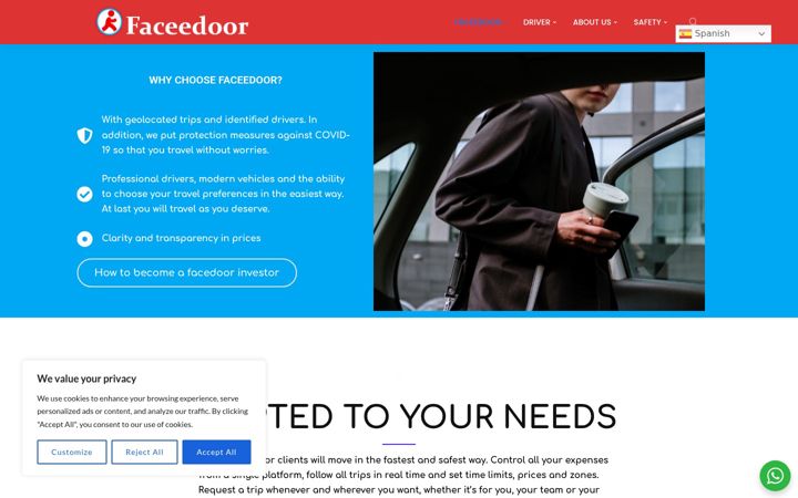 Screenshot of faceedoor.com