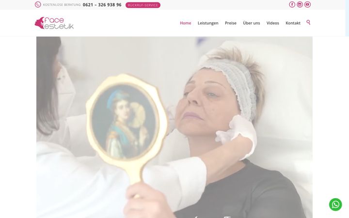 Screenshot of faceestetik.com