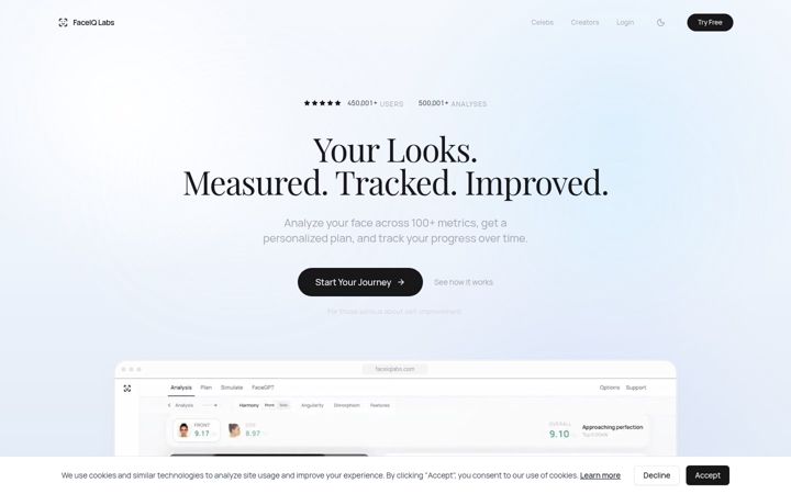 Screenshot of faceiqlabs.com