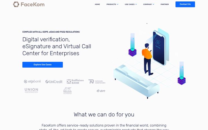 Screenshot of facekom.net