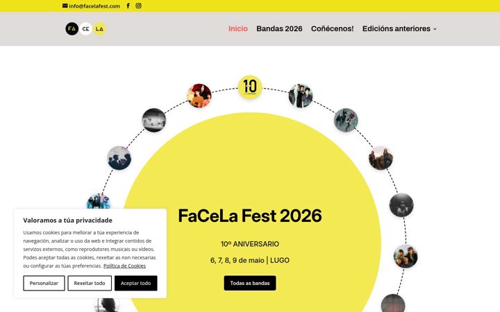 Screenshot of facelafest.com