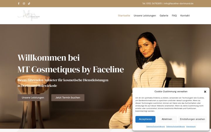 Screenshot of faceline-dortmund.de