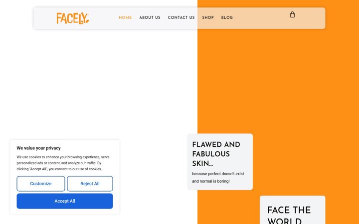 Screenshot of facely.co.uk