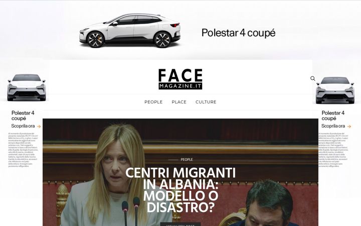 Ekrānuzņēmums no facemagazine.it