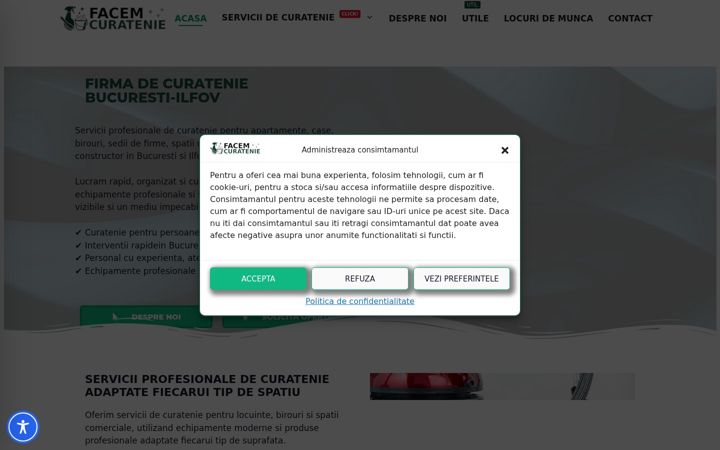 Screenshot of facemcuratenie.ro